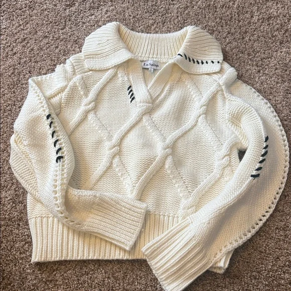 En Saison Lena collared sweater Small - Picture 3 of 3